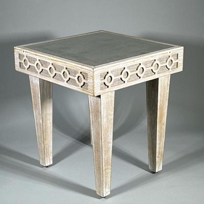 JOHN WHITE WASHED SIDE TABLE

