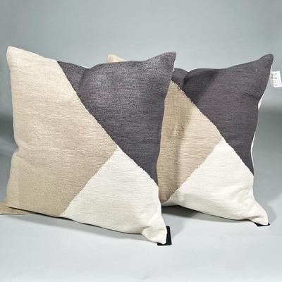 (2pc) Tri-Color Throw Pillows By AVASA Home
