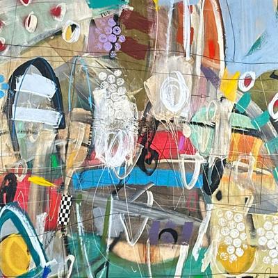 JOHN ROSS PALMER (20TH/21ST CENTURY) MIXED MEDIA ART
