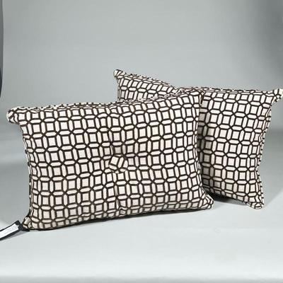 (2pc) Geometric Patterned Throw Pillows
