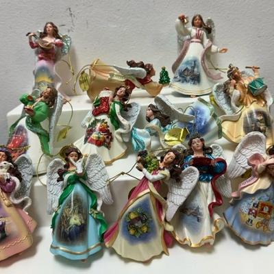 (12) The Danbury Mint Heavenly Angels Ornaments  