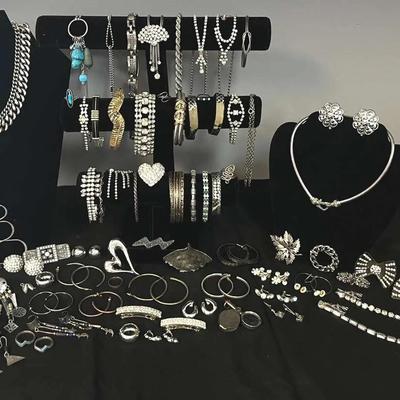 Silver Toned Costume Jewelry 