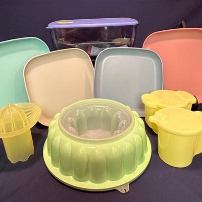 Retro Charm: Vintage Pastel Tupperware Lot – Unused
