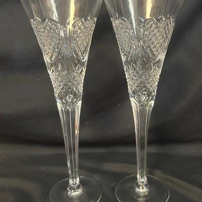 Waterford Crystal Celebration Of Love Champagne Flutes