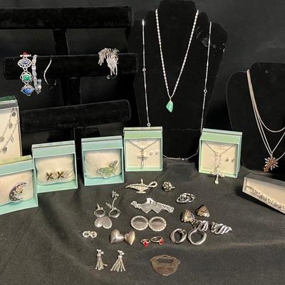 Silver Toned Costume Jewelry 