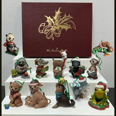 Danbury Mint “Baby Animals” Christmas Ornaments — Set of 9, Hand-Painted