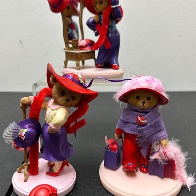(3) Happy Hatters Figurines 