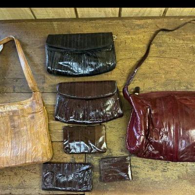 Eel Skin Purses, Wallets