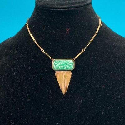 Stone Fringe Necklace