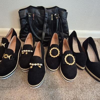 Black Purse With Platform Size 8 Shoe Assortment