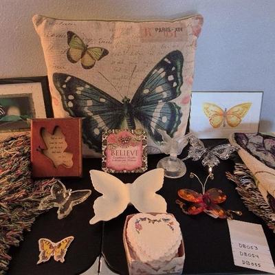Butterfly Galore - Pillow, Afghan (2), Pictures & More