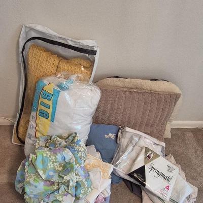 Mystery Pillow, Sheets, Blanket, And Pillow Cases 