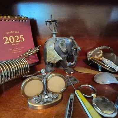 Elephant, Bell, Small Picture Frame, And More 