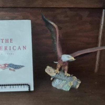 Dr. Robert Schuller's Eagles Club Isaiah 40:31 Porcelain Eagle and "The American" A Novel e