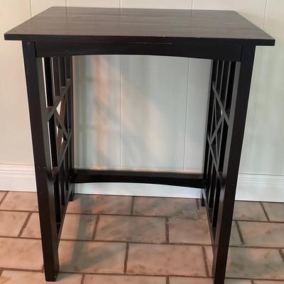 Wood side table