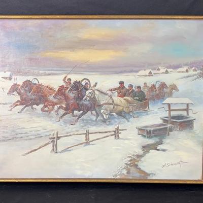 Oil Paint By A. Scheloumoff