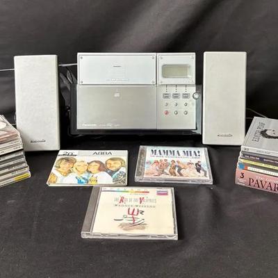 Panasonic CD Stereo System And CD’s 