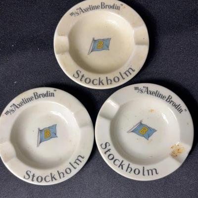 Vintage Ceramic Ashtrays (3)