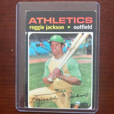 1971 Topps Baseball Card. Reggie Jackson. Card Number 20