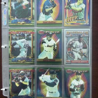 Topps Baseball Finest Cards. Barry Bonds, George Brett, Greg Maddux, and More