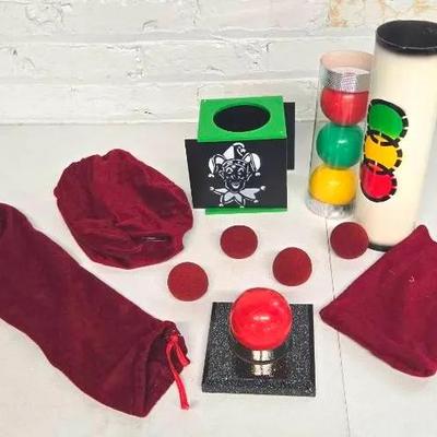 Magic Trick Props In  Stackable Storage Drawers 