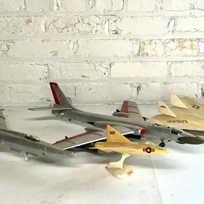 Cold War Era Plane Models with XB-70 Valkyrie, Soviet Tupolev Tu-16 Badger and Tu-22 Blinder, More