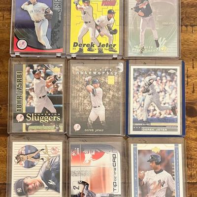 9 Collectible Derek Jeter Baseball Cards, #2