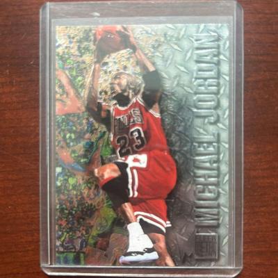 1996 Fleer Metal Basketball Card. Michael Jordan. Card Number 11