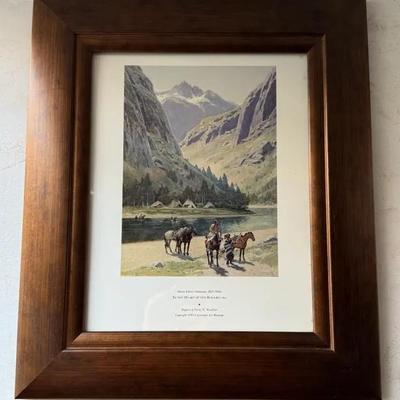 Framed Henry Farny Print ‘In The Heart Of The Rockies’