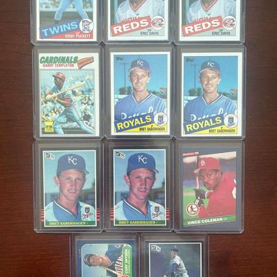 Vintage Rookie Cards. Kirby Puckett, Eric Davis, Vince Coleman, and More