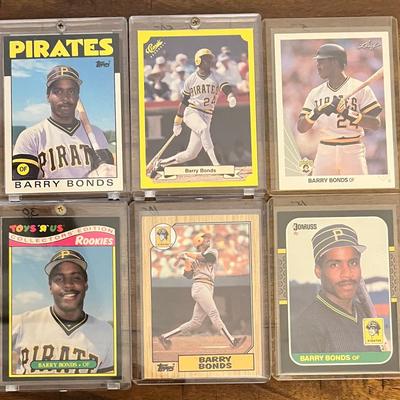 6 Collectible Barry Bonds Baseball Cards, #4