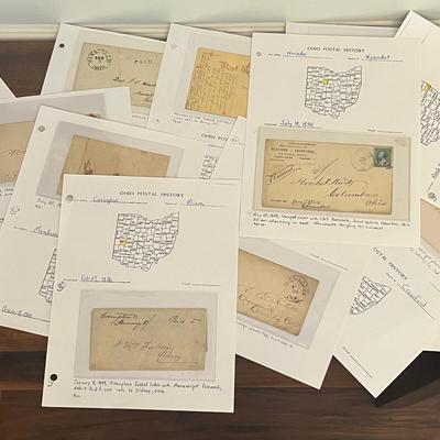 Collection Of Antique Ohio Postal History Cover, Envelopes & Letters