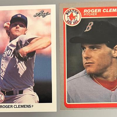 2 Collectible Roger Clemens Baseball Cards, Fleer Rookie