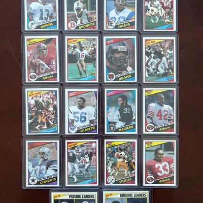 1984 Topps Football Compete Set. Dan Marino, John Elway, Eric Dickerson Rookie Cards