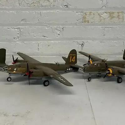 Four WWII Plane Models