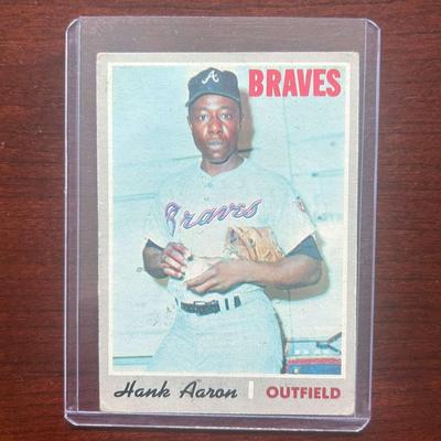 1970 Topps Baseball Card. Hank Aaron. Card Number 500