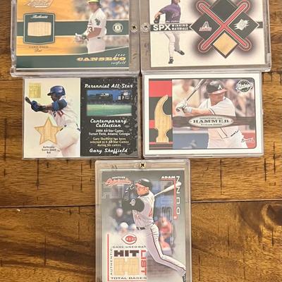 5 Collectible Bat Relic Baseball Cards - Dunn - 091/141