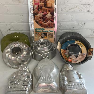 Assortment Of Baking Pans And Molds