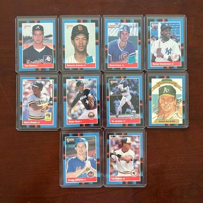 1988 Donruss Baseball Complete Set. Roberto Alomar, Tom Glavine, Mark Grace Rookie Cards