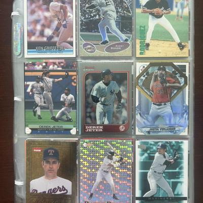 Over 300 Vintage Baseball Cards. Barry Bonds, Derek Jeter, Ken Griffey Jr., Inserts, and More