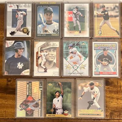 11 Collectible Derek Jeter Baseball Cards, Rookie #1