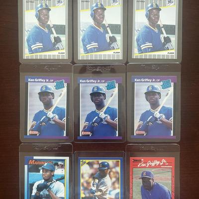 Ken Griffey Jr. Rookie Card Lot. 1989 Donruss, Fleer, and More
