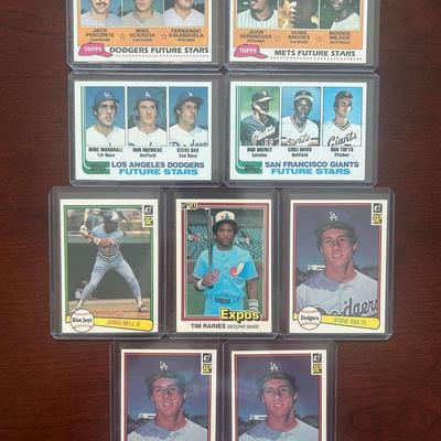 Vintage Rookie Baseball Cards. Fernando Valenzuela, Tim Raines, and More