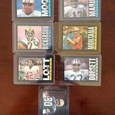 1985 Football Cards. Warren Moon Rookie. Marino, Montana, Dickerson, and More