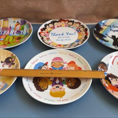 Set Of Six Making Miracles Happen Together Series, Limited Edition, Collectors Plate Plates