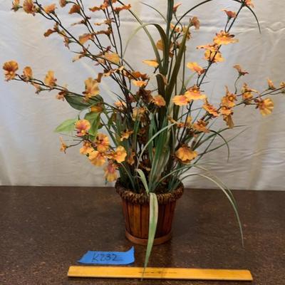 Small Basket Of Artificial Flowers
