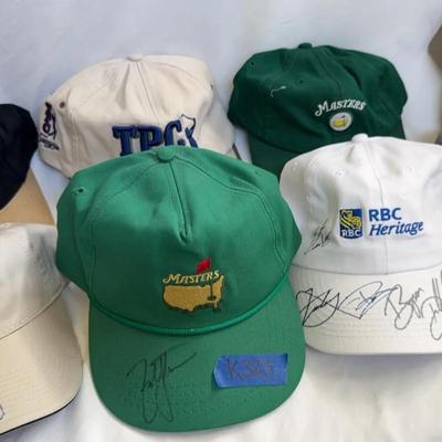 8- Professional Golf Your Autographed Hats