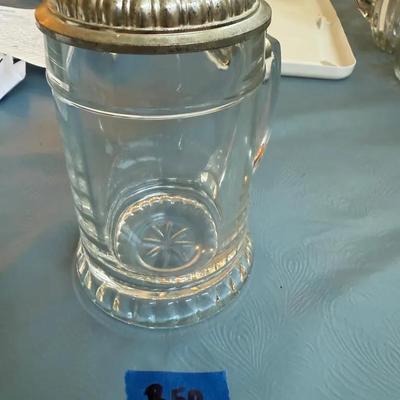 6in Tall Weighted Glass Stein