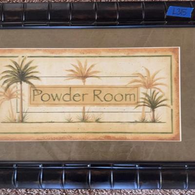 Powder Room Picture 29 1/2 X 19