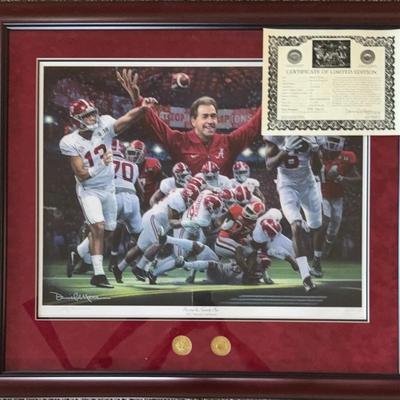 “Second & 26” By Danielle Moore Signed In Number 338 With Certificate Of Limited Edition